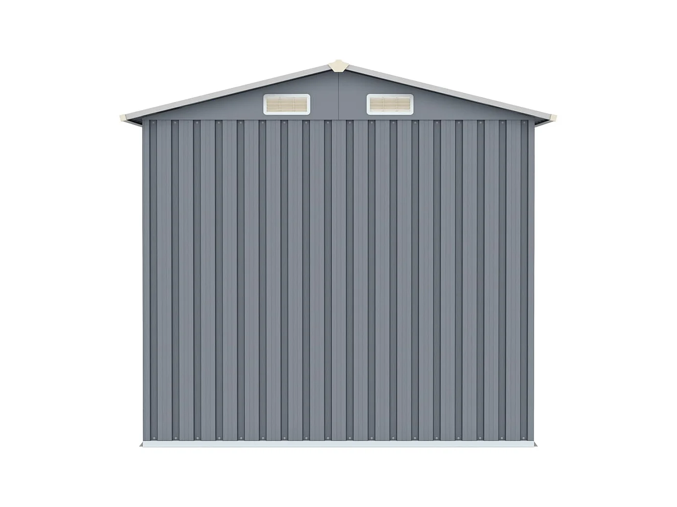 Iisakki  Abri de jardin Gris 205x129x183 cm Acier galvanisé