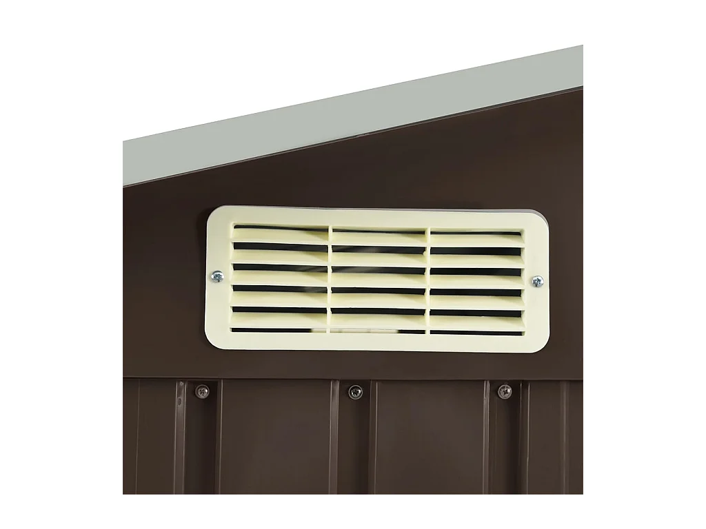 Rautalampi  Abri de jardin avec étagère Marron 205x130x183 cm Fer