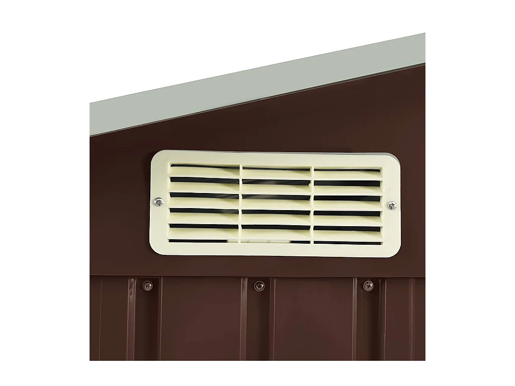 Rautalampi  Abri de jardin avec étagère Marron 205x130x183 cm Fer