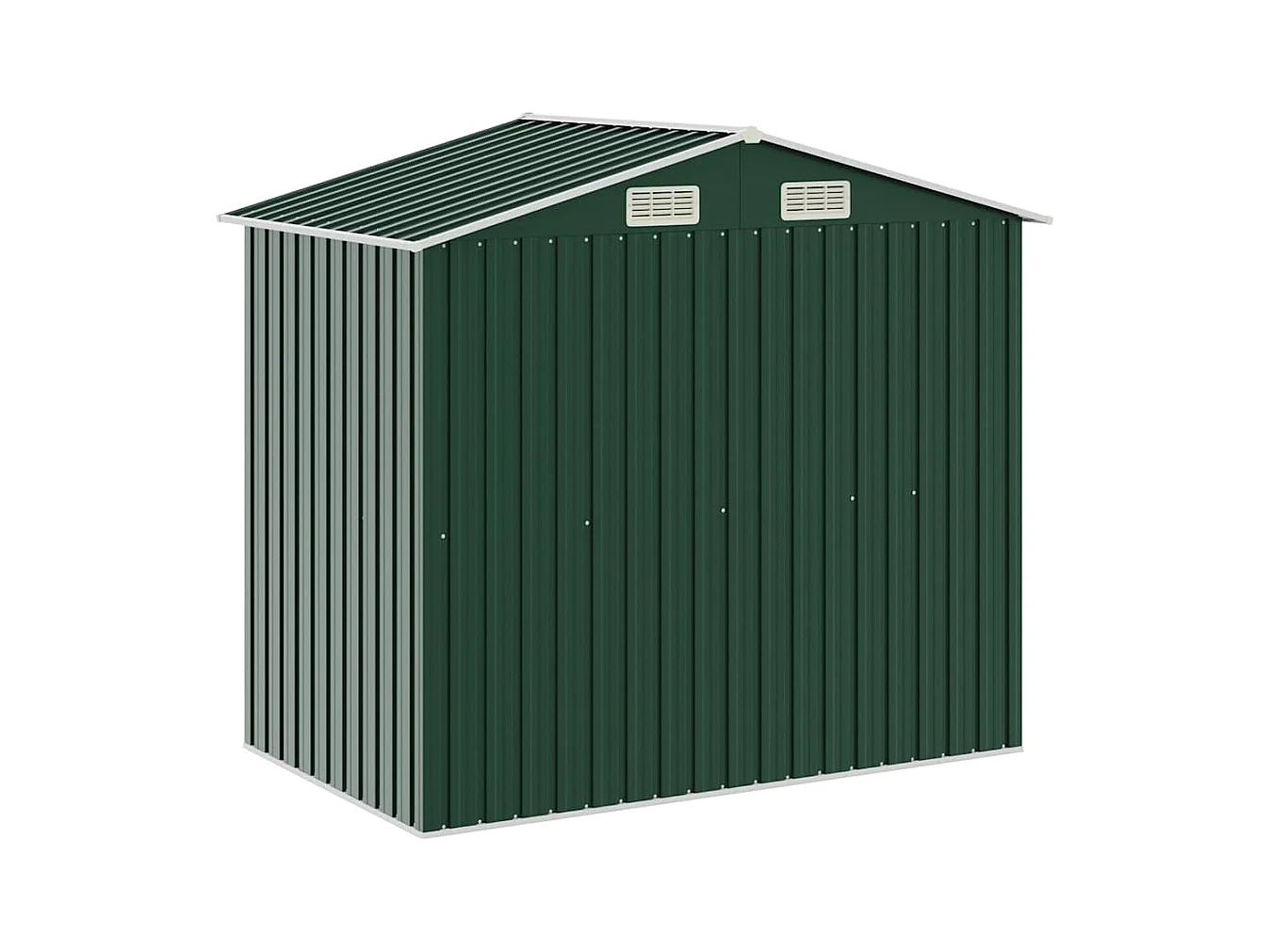 Rautalampi  Abri de jardin avec étagère Vert 205x130x183 cm Fer