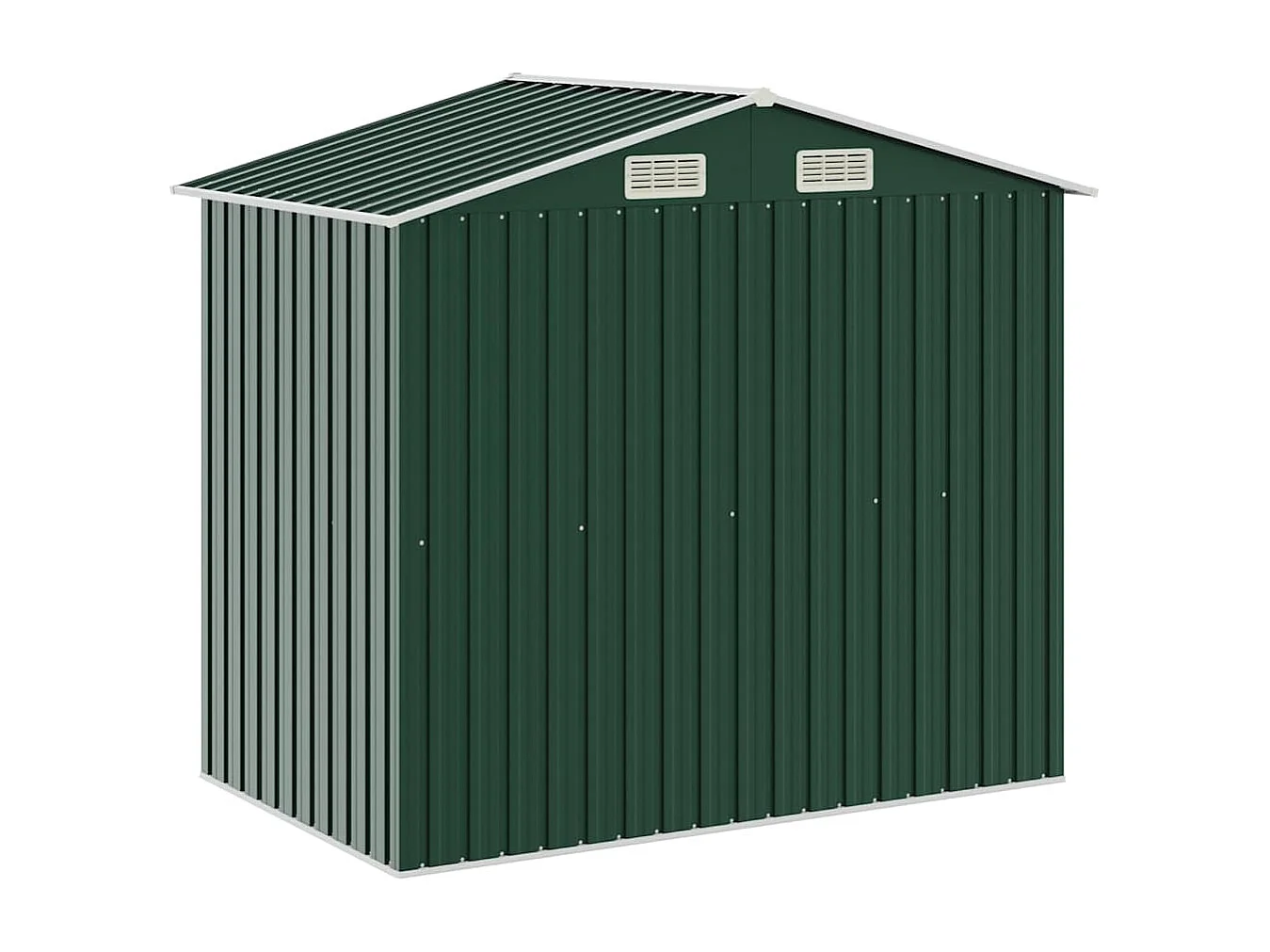 Rautalampi  Abri de jardin avec étagère Vert 205x130x183 cm Fer