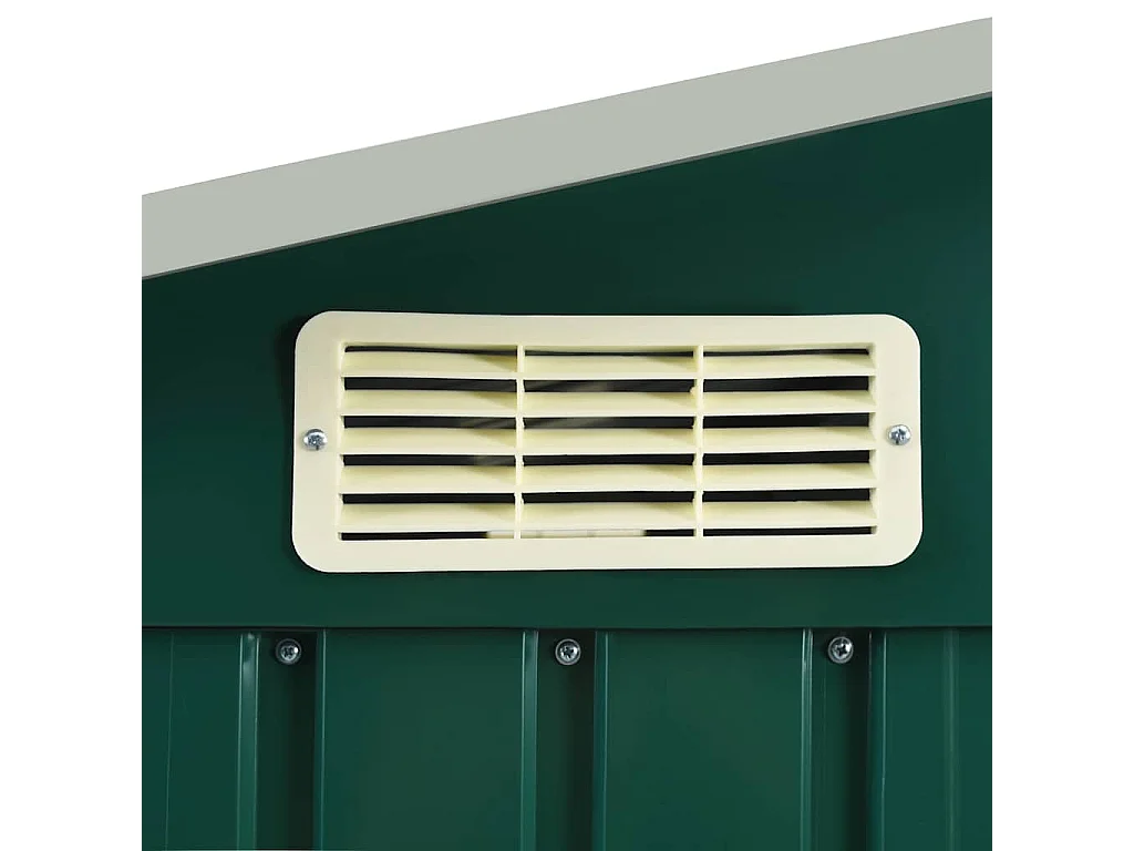 Rautalampi  Abri de jardin avec étagère Vert 205x130x183 cm Fer