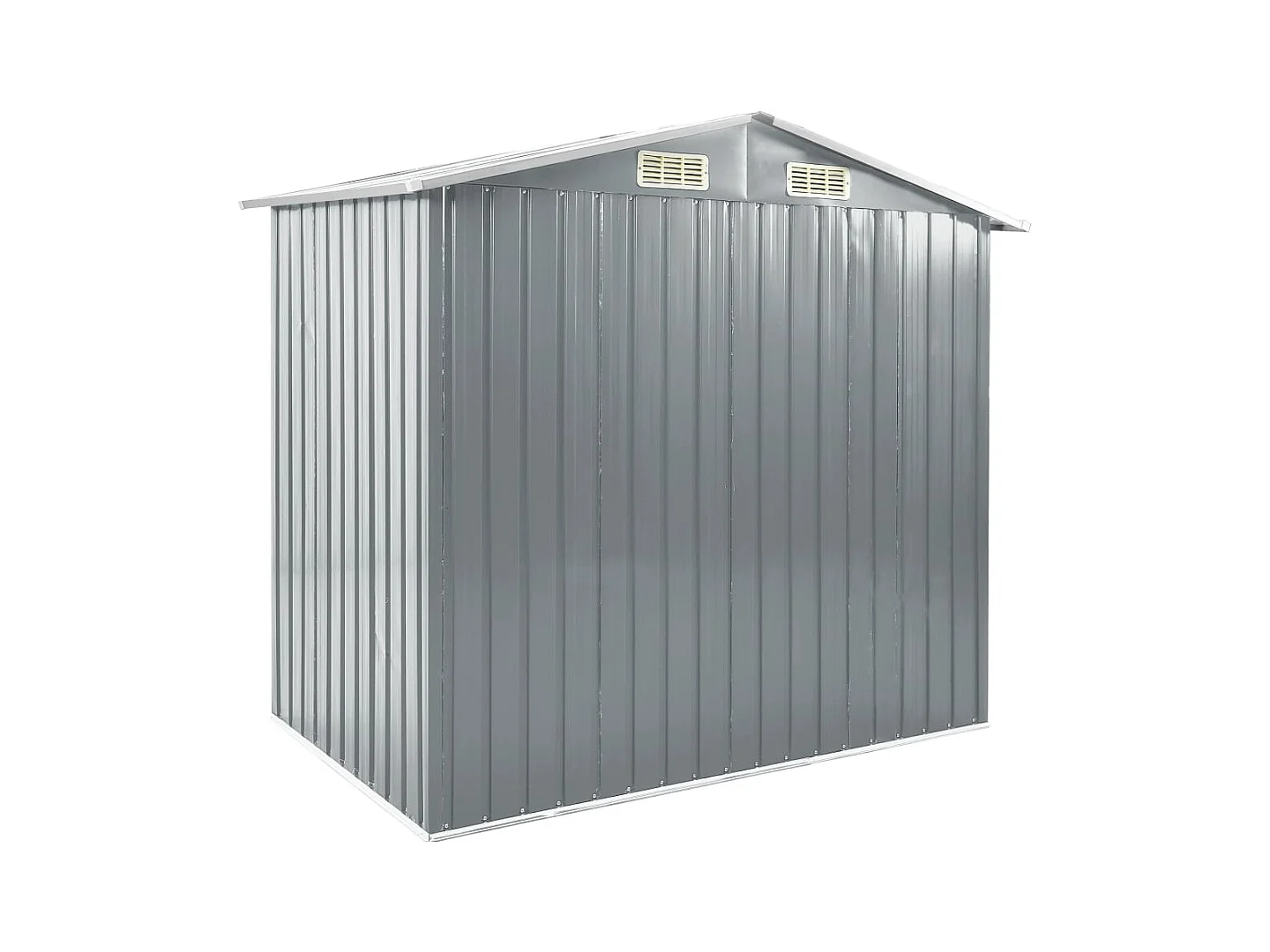 Rautalampi  Abri de jardin avec étagère Gris 205x130x183 cm Fer