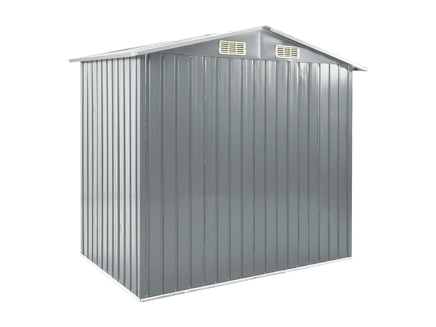 Rautalampi  Abri de jardin avec étagère Gris 205x130x183 cm Fer