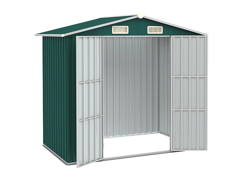 Iisakki  Tuinschuur 205x129x183 cm gegalvaniseerd staal groen