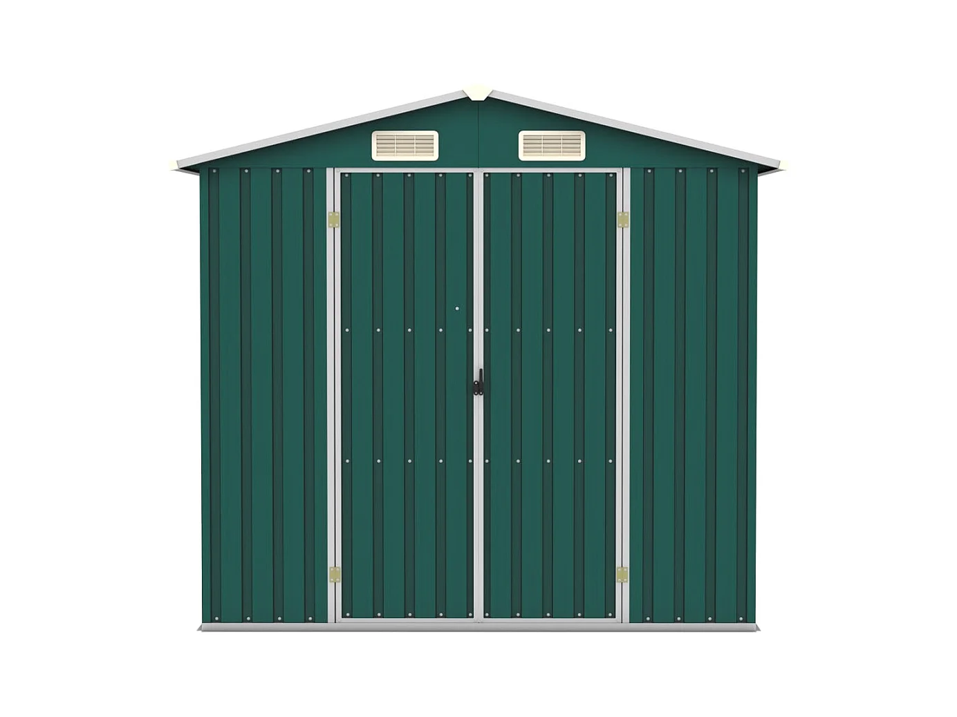 Iisakki  Abri de jardin Vert 205x129x183 cm Acier galvanisé