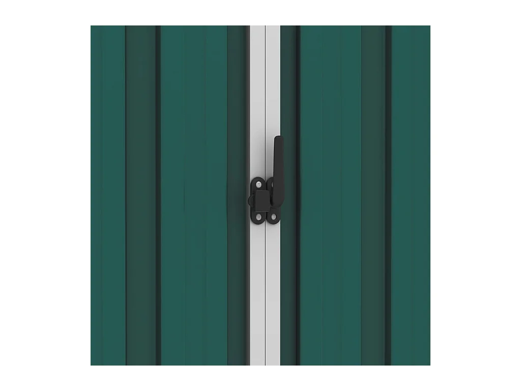 Iisakki  Abri de jardin Vert 205x129x183 cm Acier galvanisé