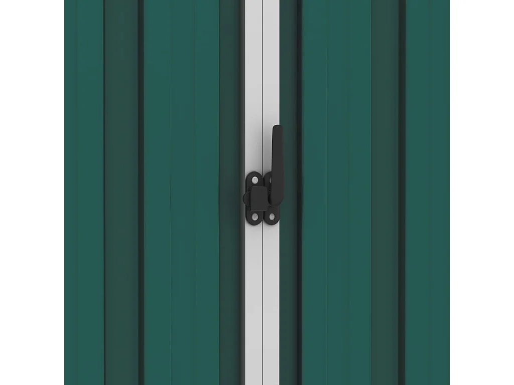 Iisakki  Abri de jardin Vert 205x129x183 cm Acier galvanisé