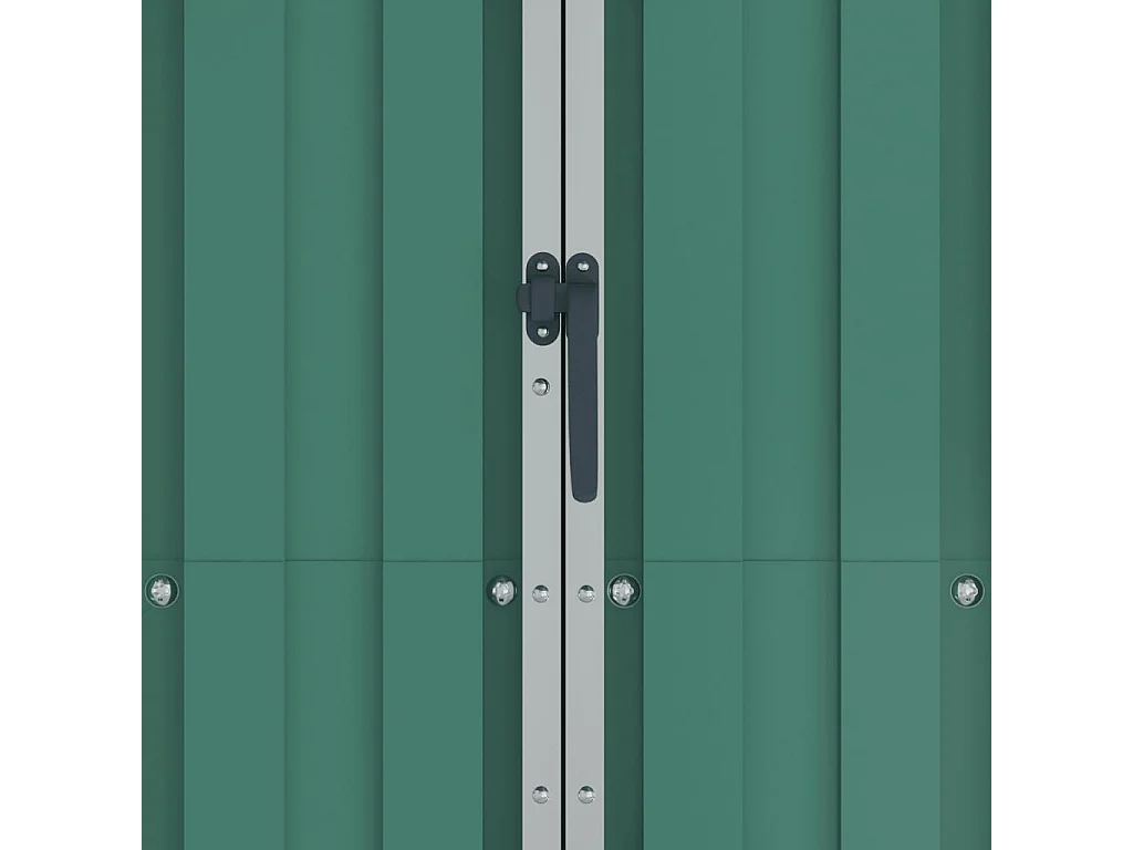 Orvault  Abri de jardin Vert 116x45x175 cm Acier galvanisé
