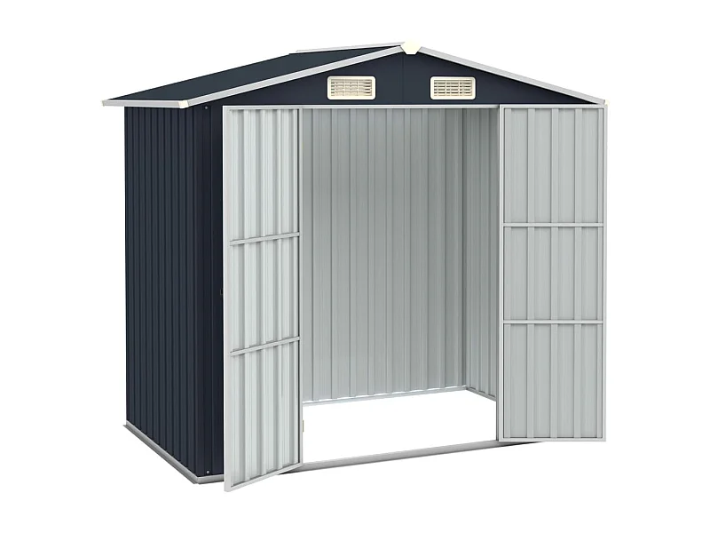 Iisakki  Tuinschuur 205x129x183 cm gegalvaniseerd staal antraciet