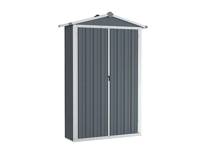 Orvault  Abri de jardin Gris 116x45x175 cm Acier galvanisé