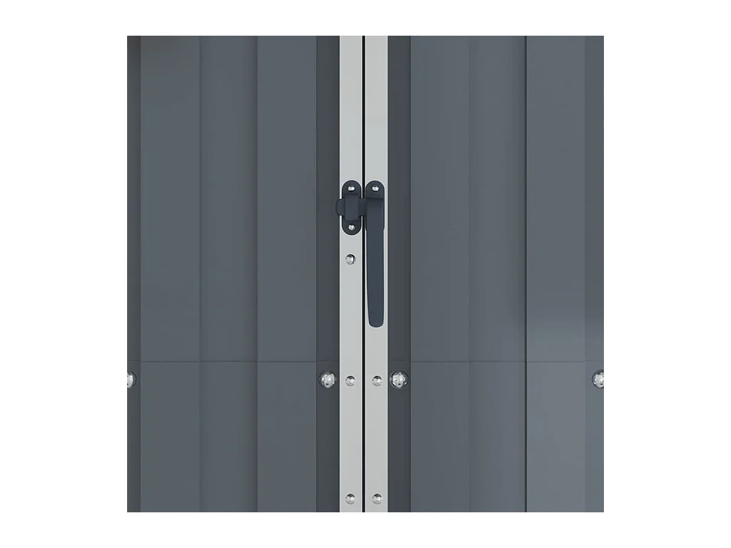 Orvault  Abri de jardin Gris 116x45x175 cm Acier galvanisé