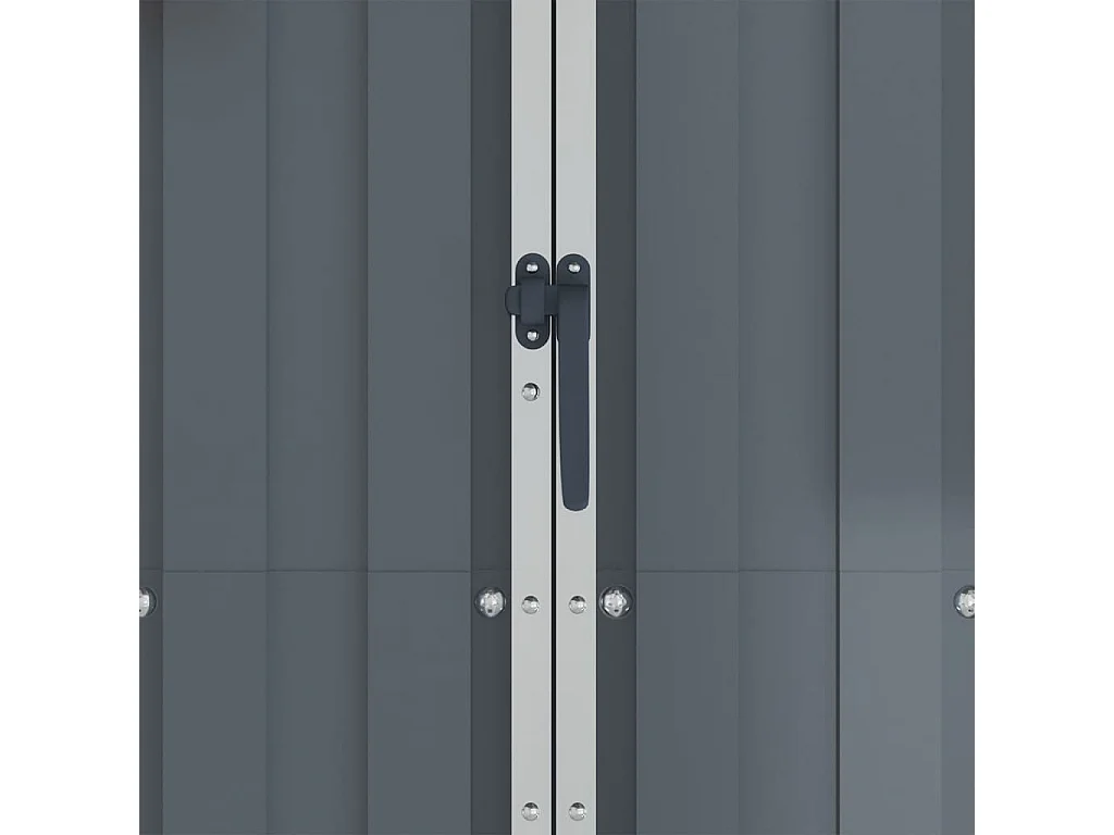 Orvault  Abri de jardin Gris 116x45x175 cm Acier galvanisé