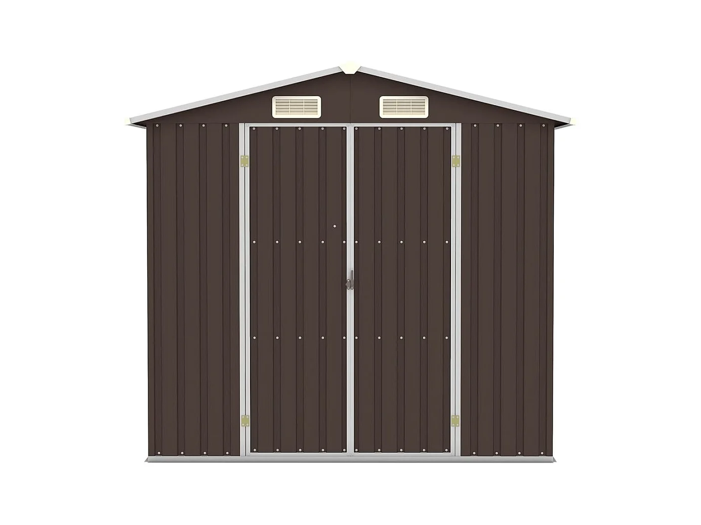 Iisakki  Abri de jardin Marron 205x129x183 cm Acier galvanisé