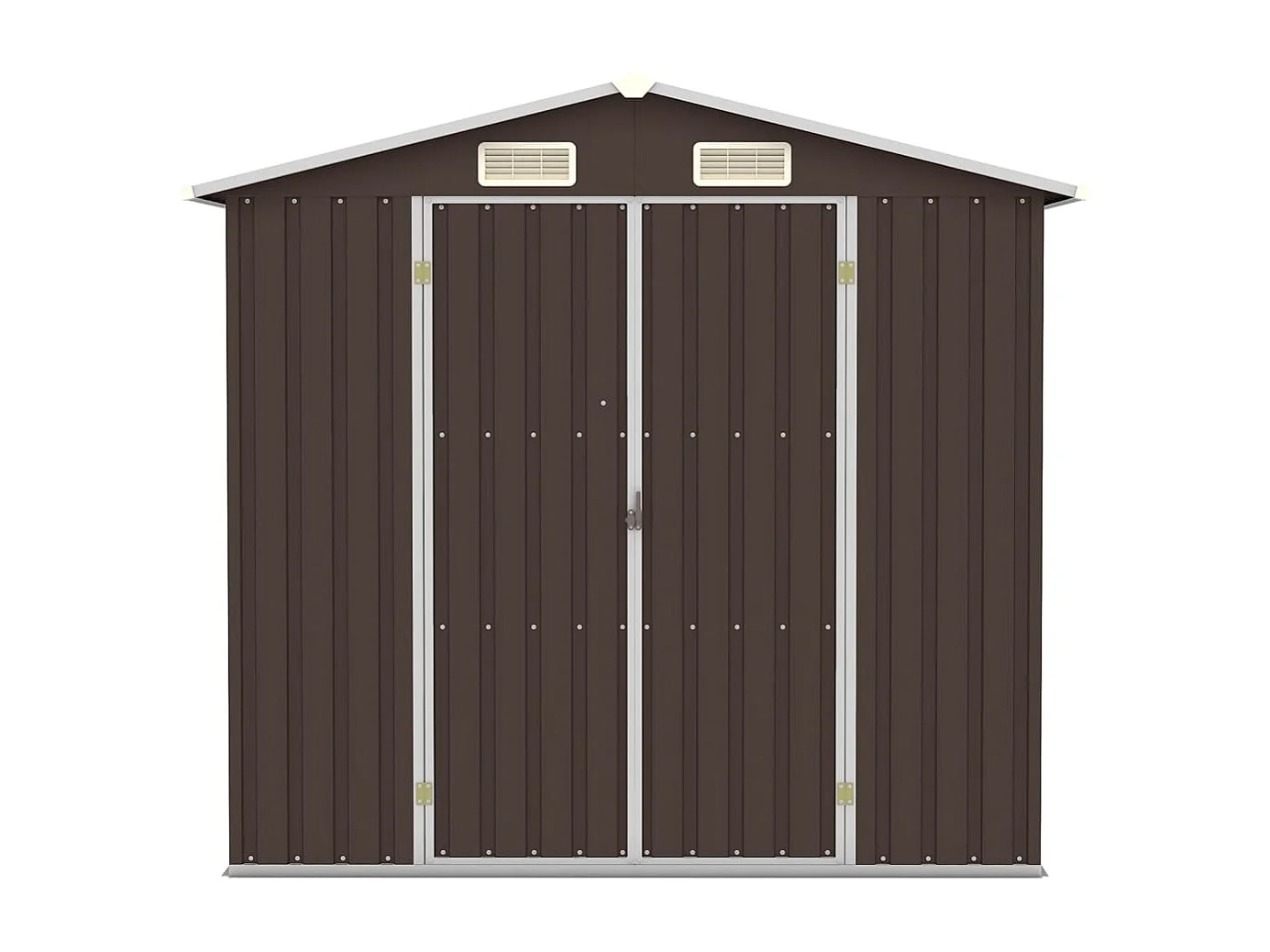 Iisakki  Abri de jardin Marron 205x129x183 cm Acier galvanisé