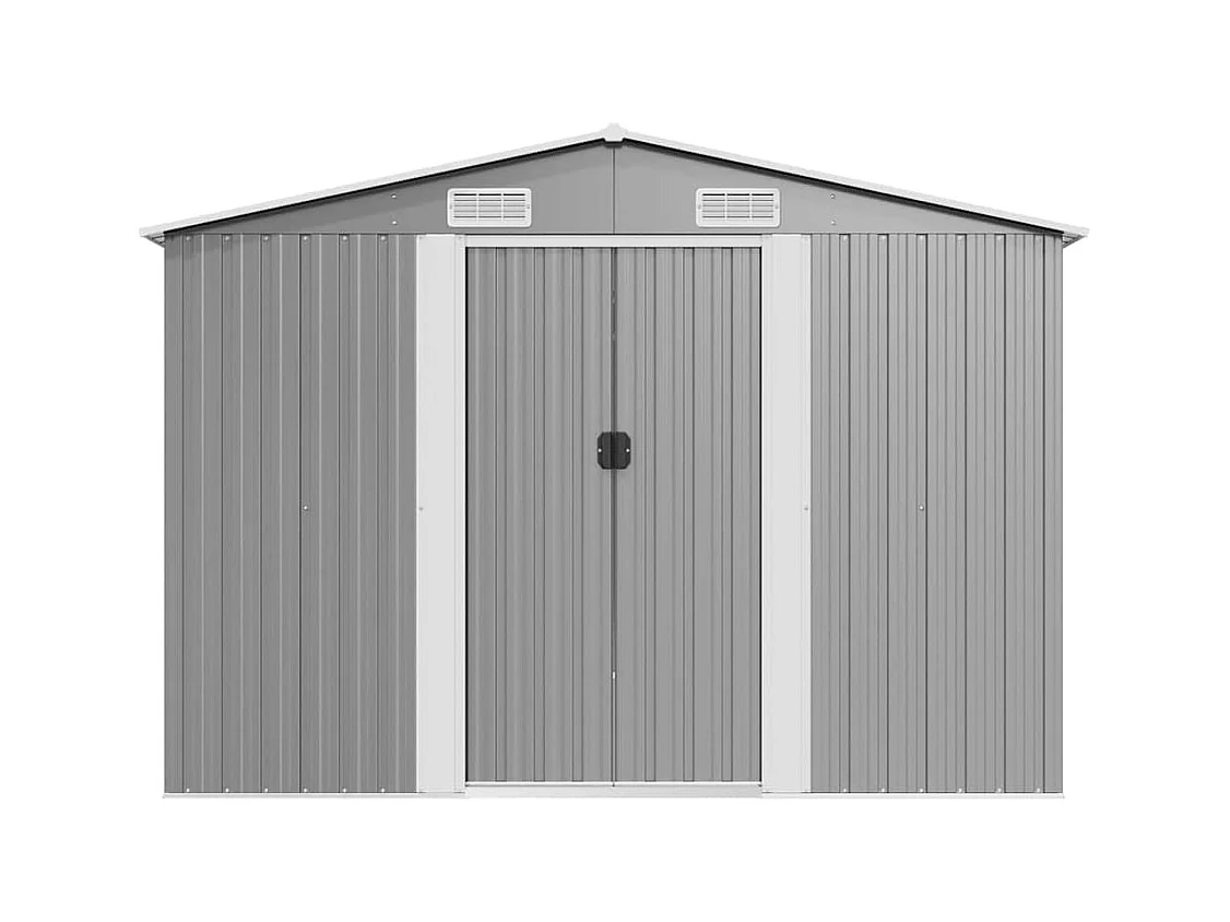 Zulema  Abri de jardin 257x392x181 cm Métal Gris