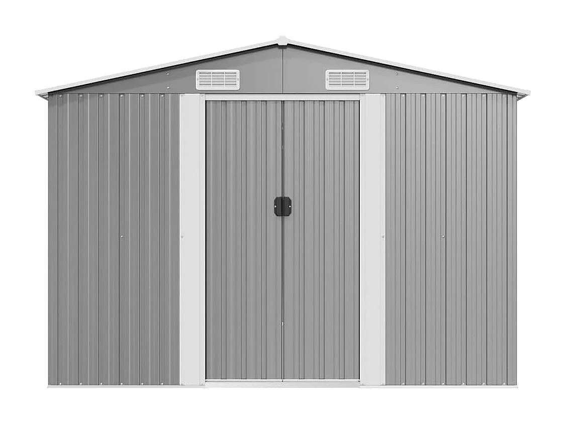 Zulema  Abri de jardin 257x392x181 cm Métal Gris