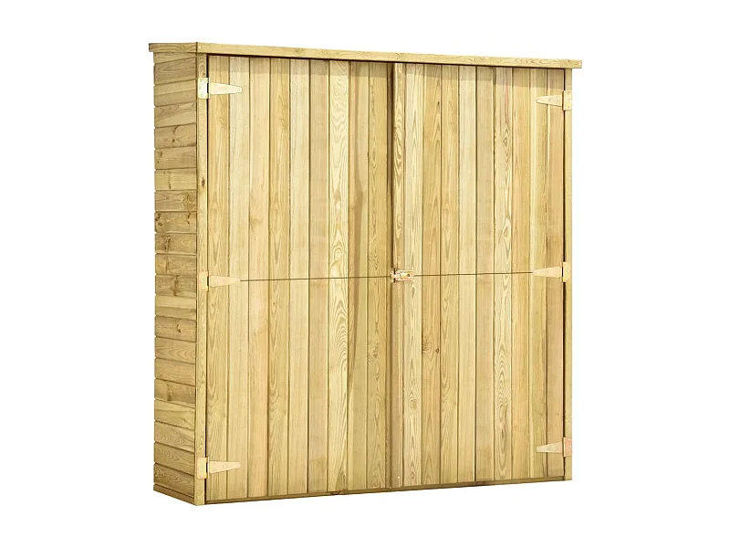 Arja  Abri à outils de jardin 163x50x171 cm Pinède imprégnée