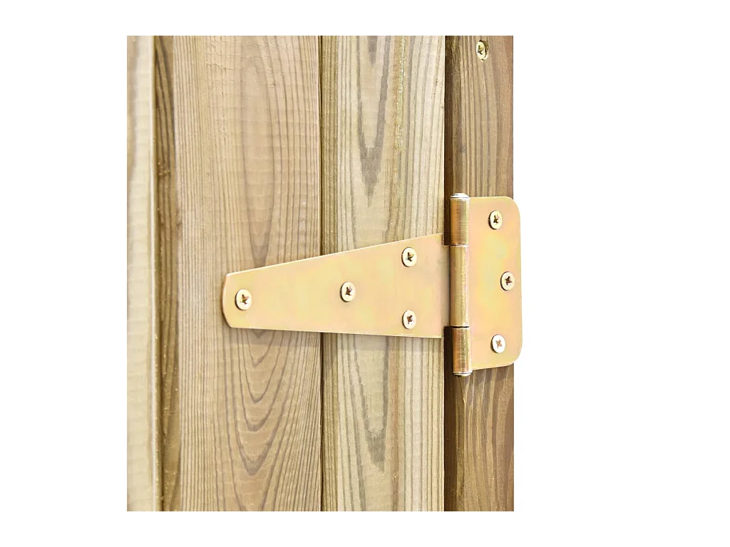 Arja  Abri à outils de jardin 163x50x171 cm Pinède imprégnée