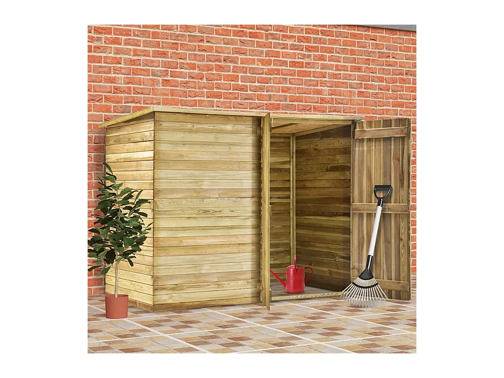 Arja  Abri de jardin 232x110x170 cm Bois de pin imprégné