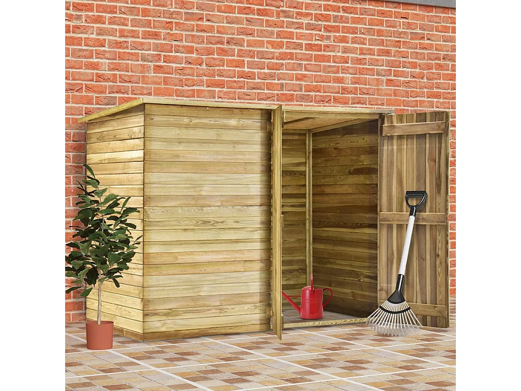 Arja  Abri de jardin 232x110x170 cm Bois de pin imprégné