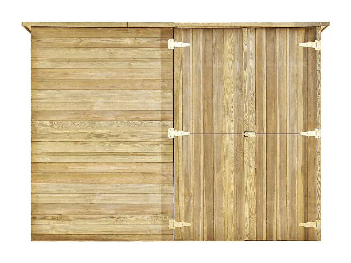 Arja  Abri de jardin 232x110x170 cm Bois de pin imprégné