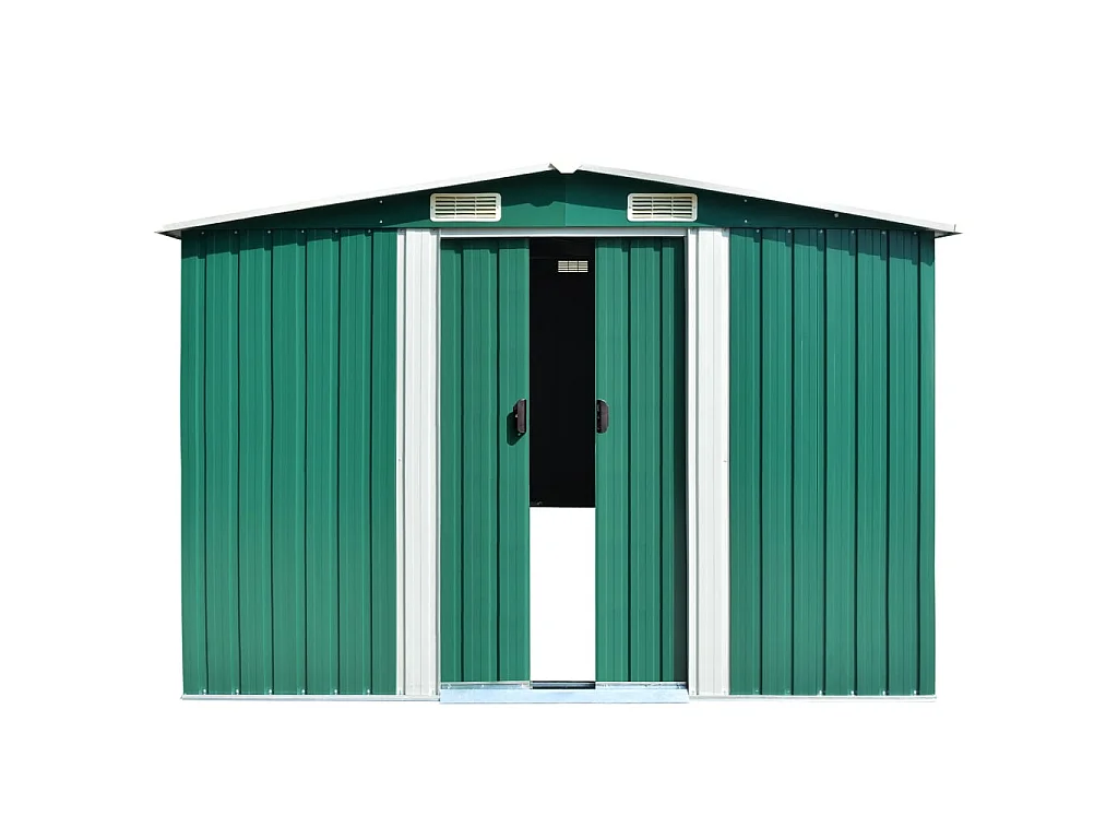 Zulema  Abri de jardin 257x489x181 cm Métal Vert