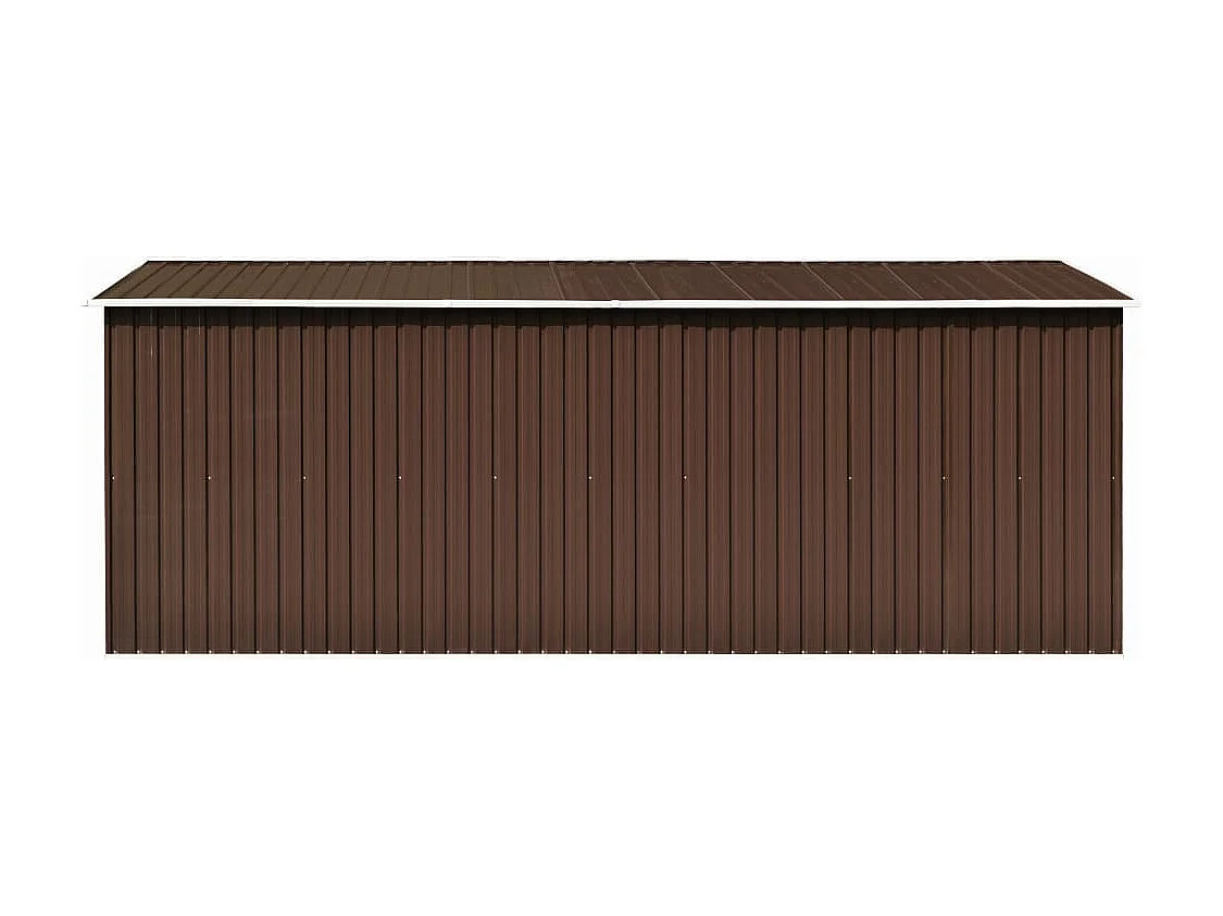 Zulema  Abri de jardin 257x489x181 cm Métal Marron