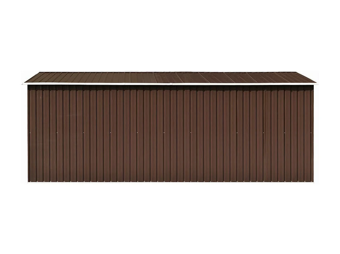 Zulema  Abri de jardin 257x489x181 cm Métal Marron