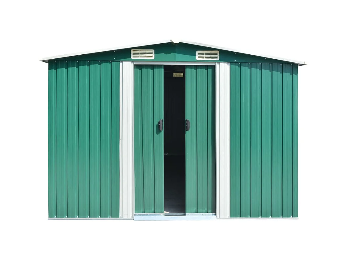 Zulema  Tuinschuur 257x392x181 cm metaal groen