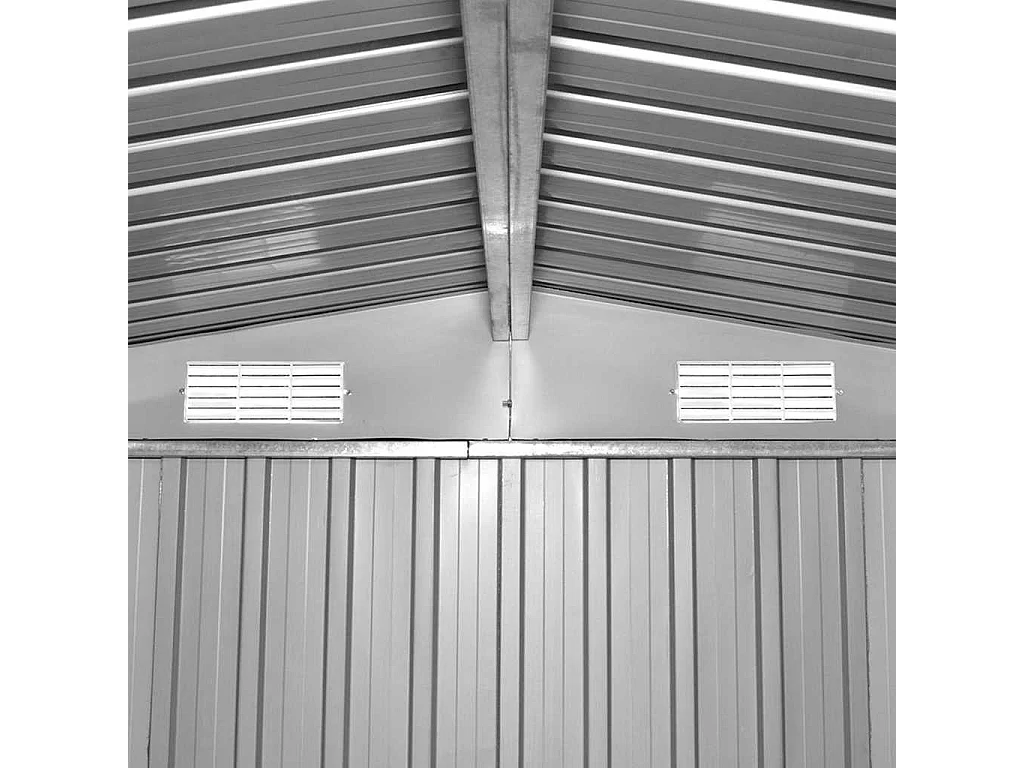 Zulema  Abri de jardin 257x298x178 cm Métal Gris