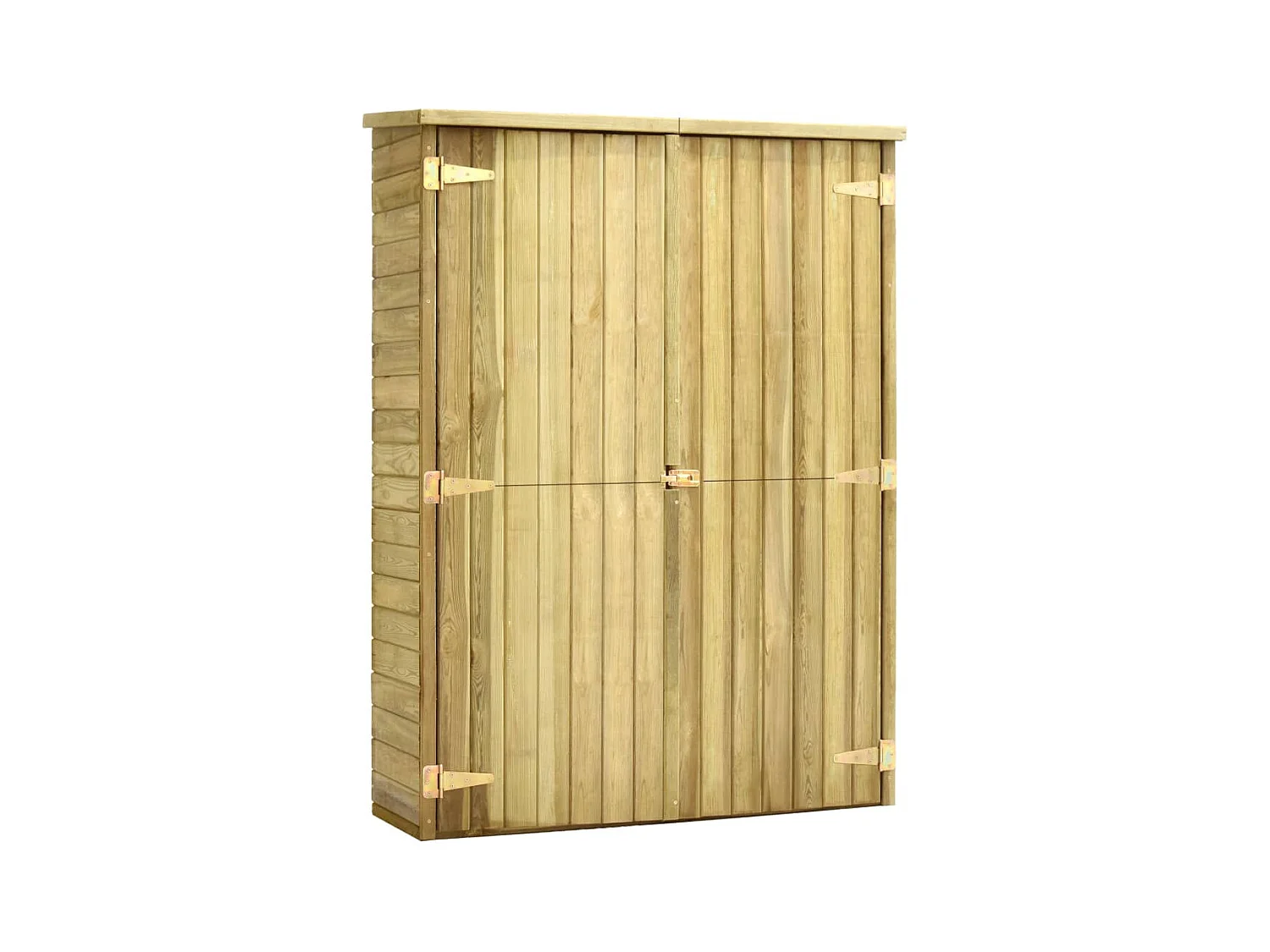 Arja  Abri à outils de jardin 123x50x171 cm Pinède imprégnée