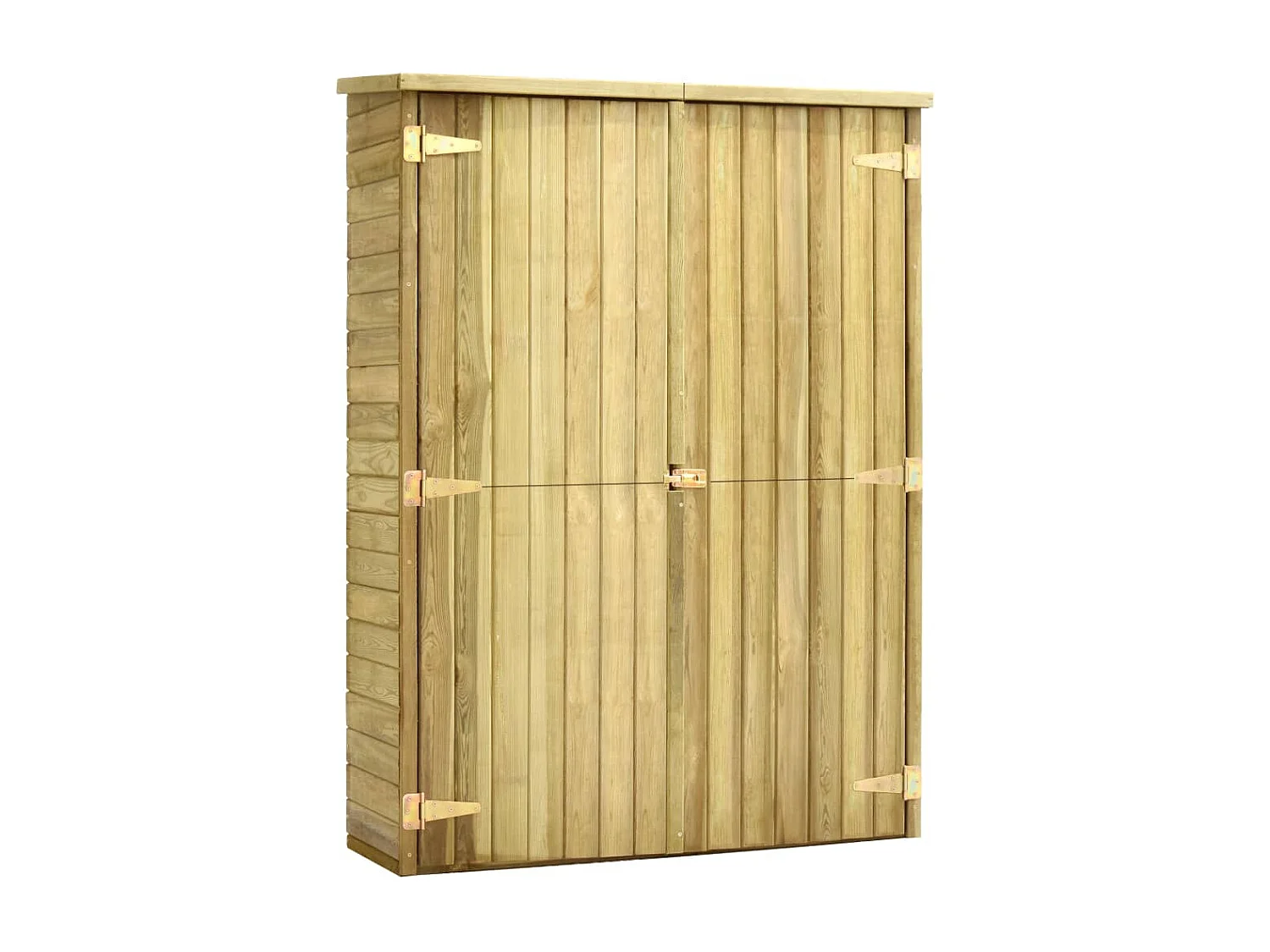 Arja  Abri à outils de jardin 123x50x171 cm Pinède imprégnée