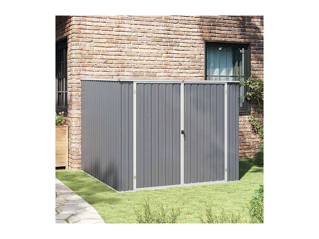 Alum Creek  Abri de jardin Gris 195x198x159 cm Acier galvanisé