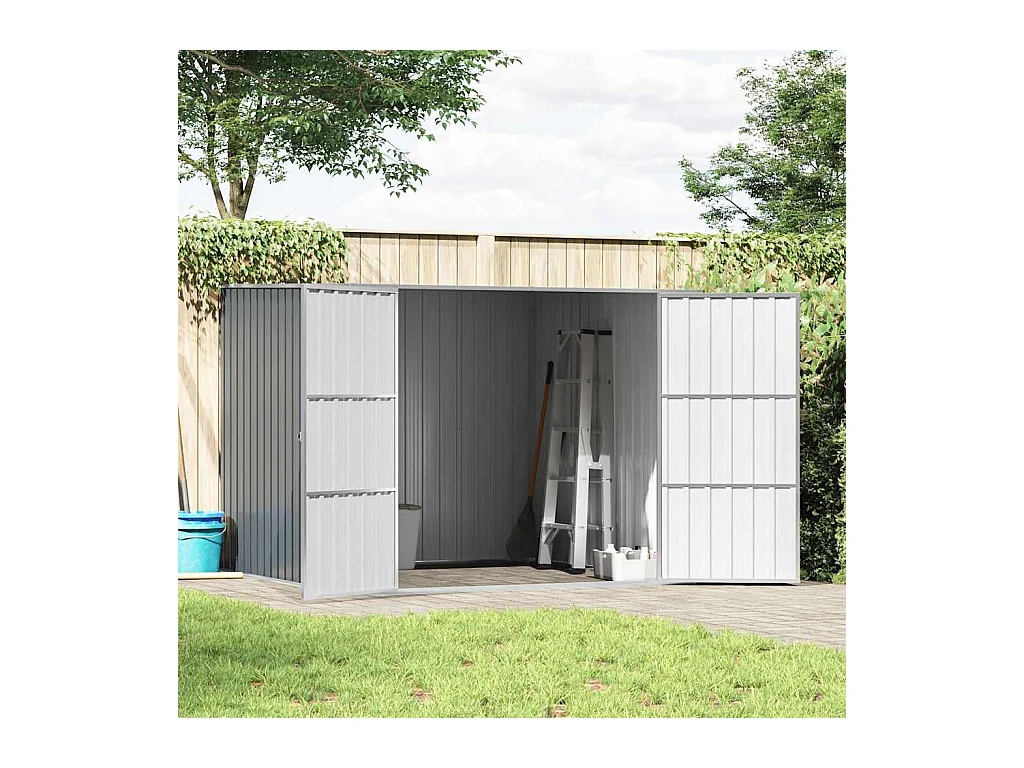 Alum Creek  Abri de jardin Gris 195x198x159 cm Acier galvanisé