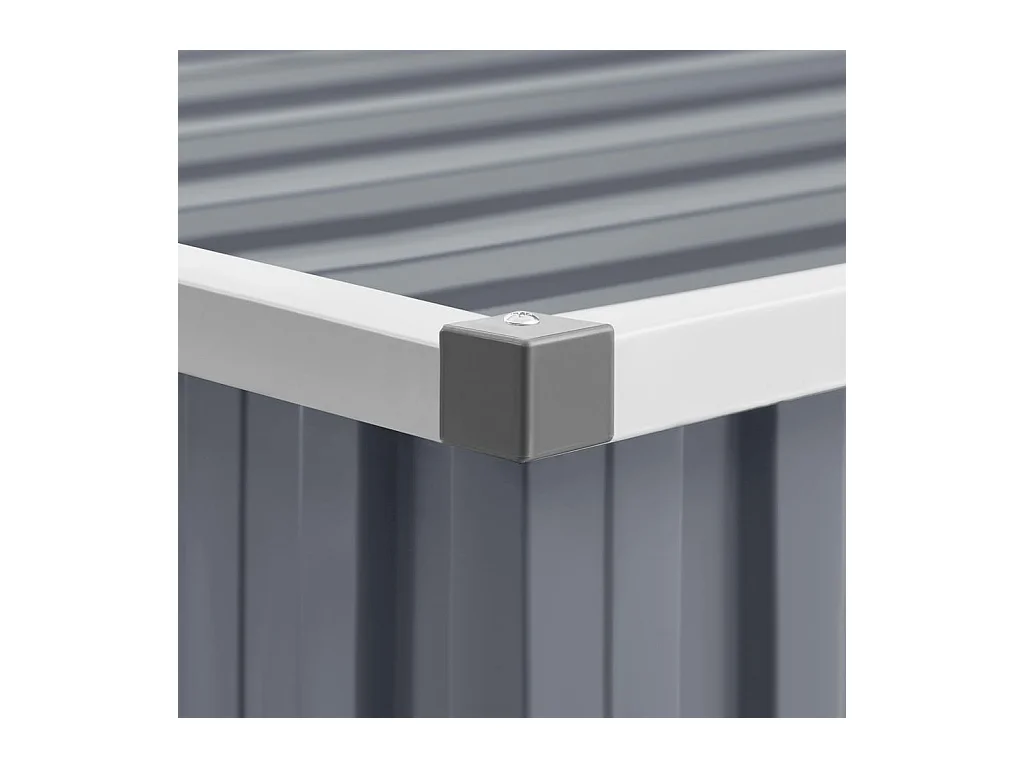 Alum Creek  Abri de jardin Gris 195x198x159 cm Acier galvanisé