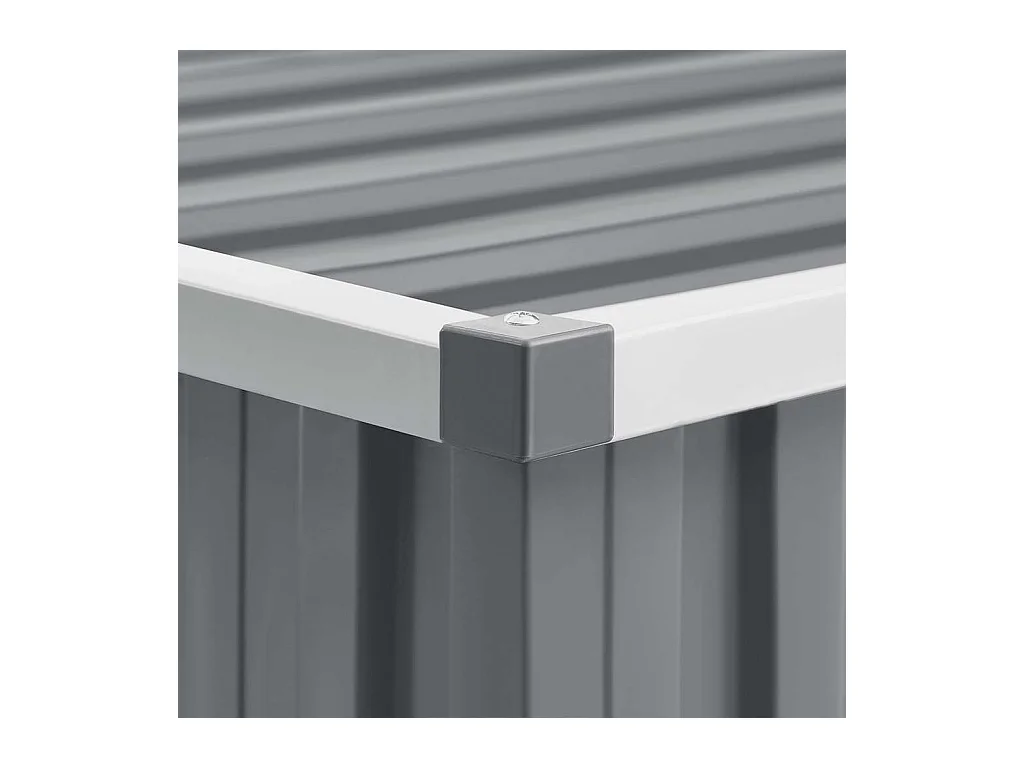 Alum Creek  Abri de jardin Gris 195x198x159 cm Acier galvanisé