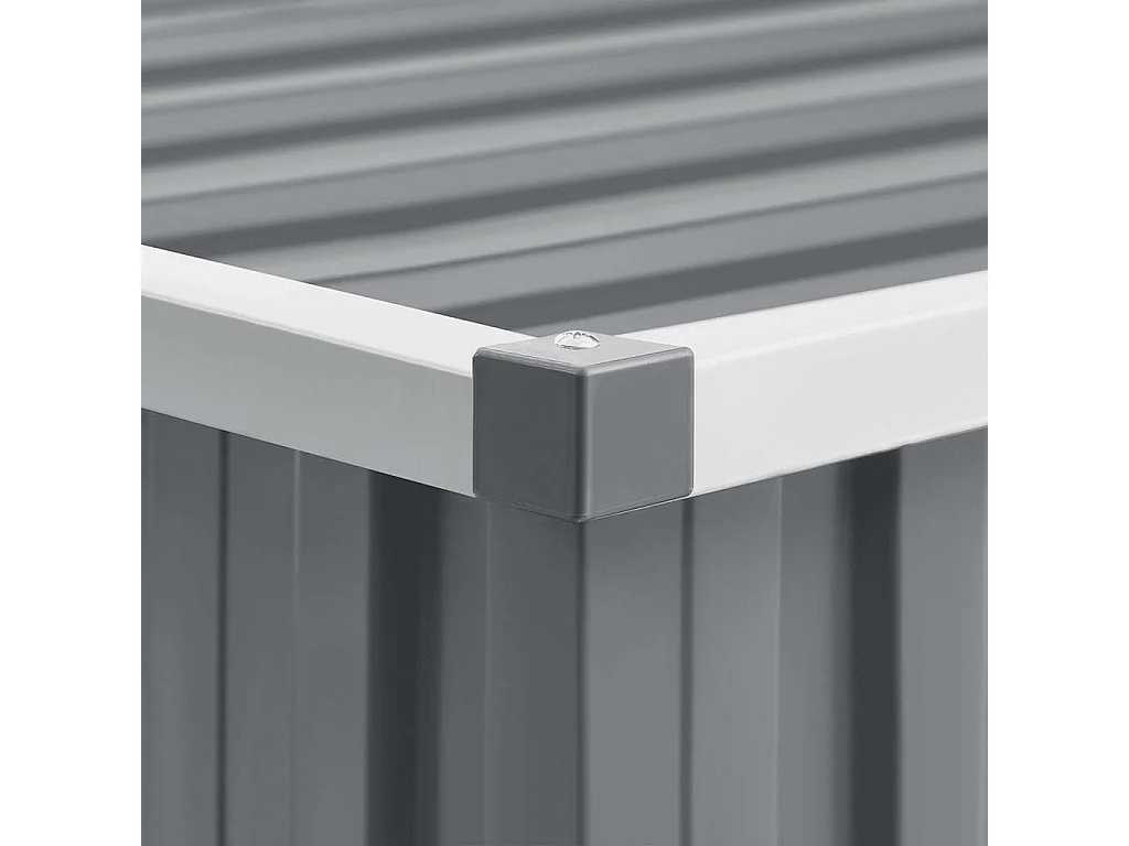 Alum Creek  Abri de jardin Gris 195x198x159 cm Acier galvanisé