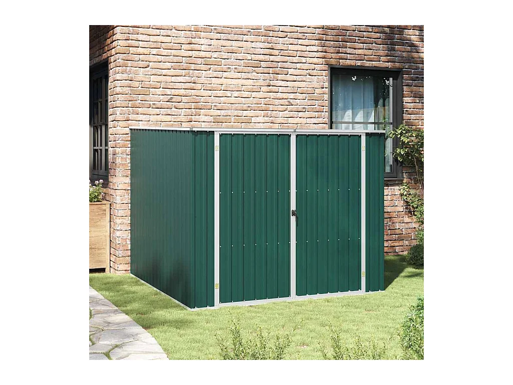 Alum Creek  Abri de jardin Vert 195x198x159 cm Acier galvanisé