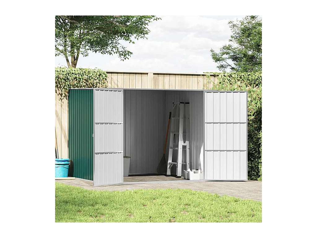 Alum Creek  Abri de jardin Vert 195x198x159 cm Acier galvanisé