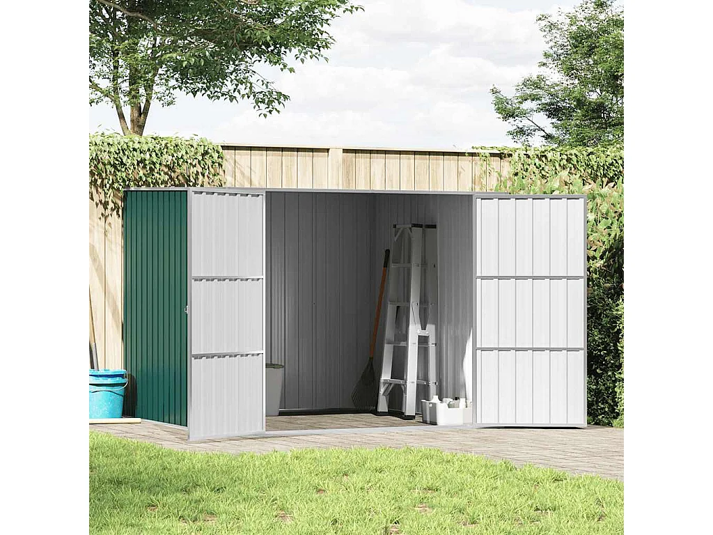 Alum Creek  Abri de jardin Vert 195x198x159 cm Acier galvanisé