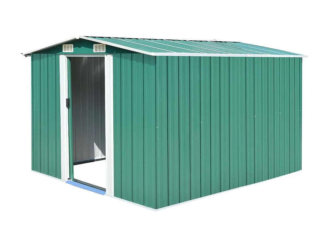 Zulema  Tuinschuur 257x298x178 cm metaal groen