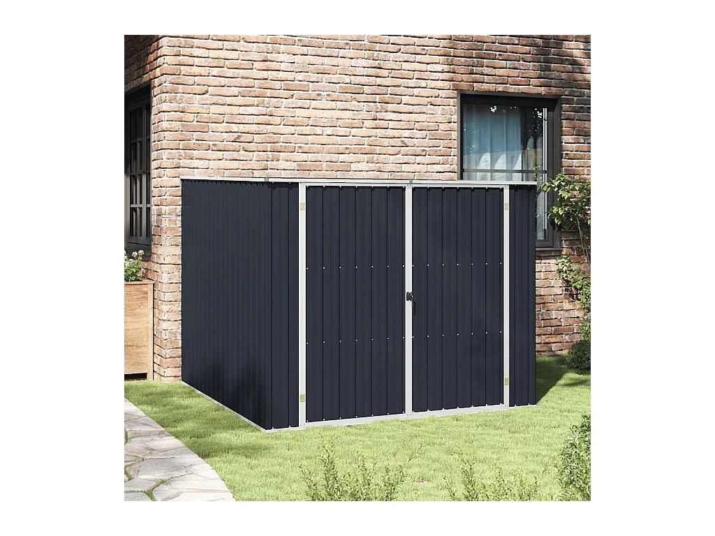 Alum Creek  Abri de jardin Anthracite 195x198x159 cm Acier galvanisé