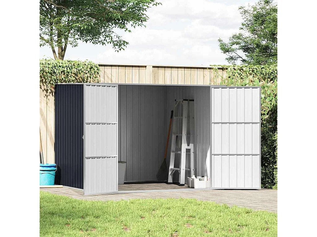 Alum Creek  Abri de jardin Anthracite 195x198x159 cm Acier galvanisé