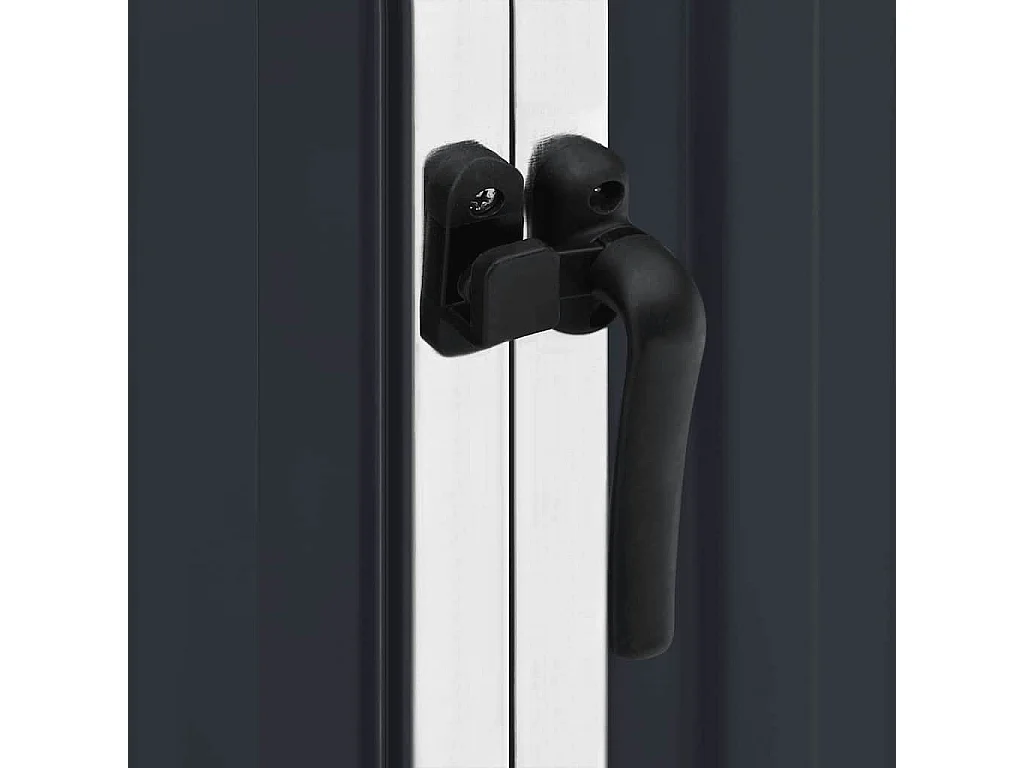 Alum Creek  Abri de jardin Anthracite 195x198x159 cm Acier galvanisé