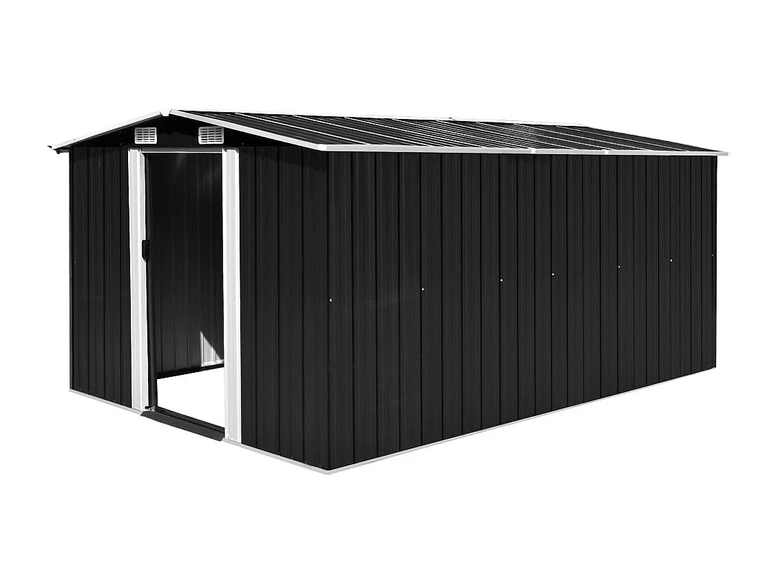 Zulema  Abri de jardin 257x392x181 cm Métal Anthracite