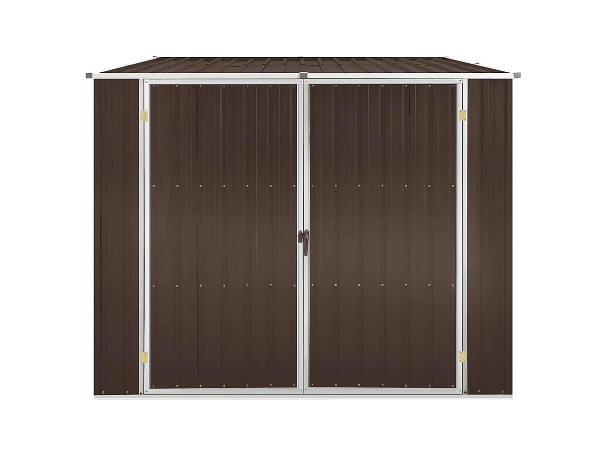 Alum Creek  Abri de jardin Marrron 195x198x159 cm Acier galvanisé