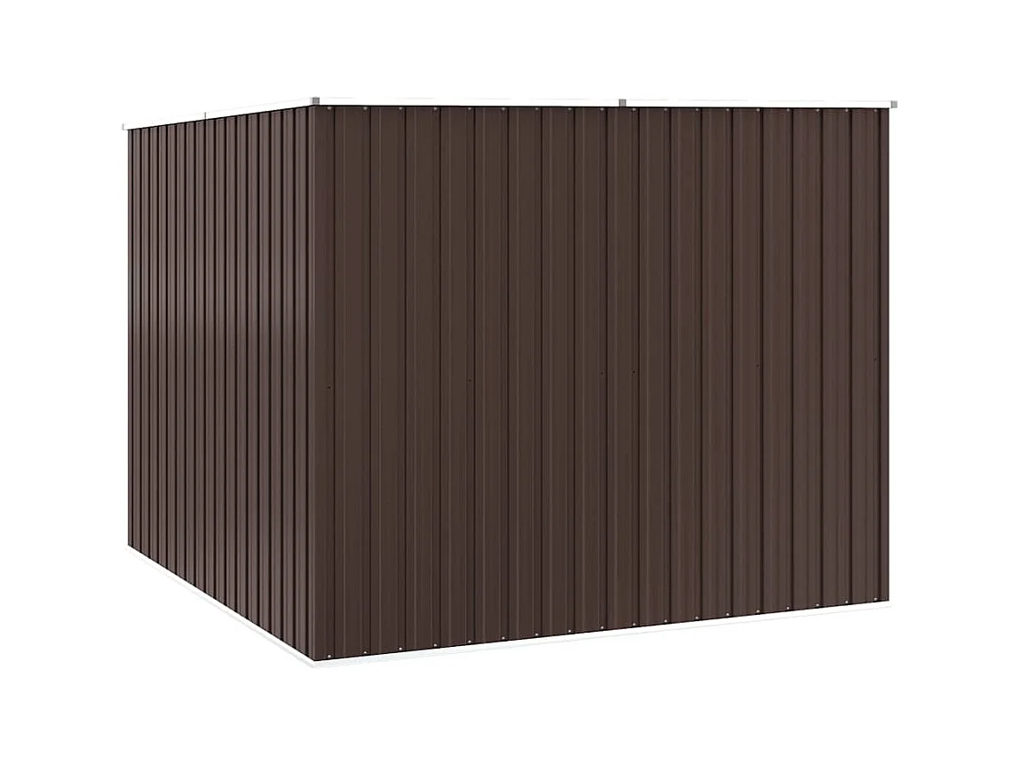 Alum Creek  Abri de jardin Marrron 195x198x159 cm Acier galvanisé