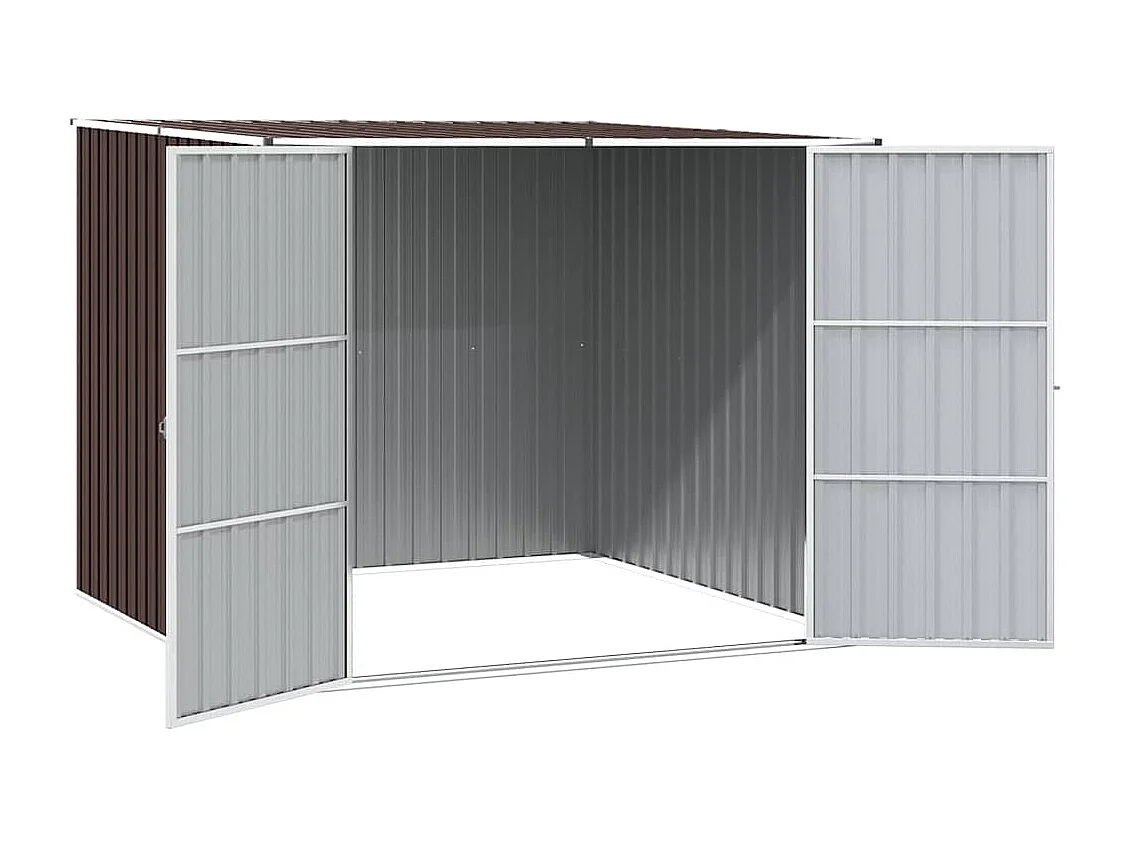 Alum Creek  Abri de jardin Marrron 195x198x159 cm Acier galvanisé