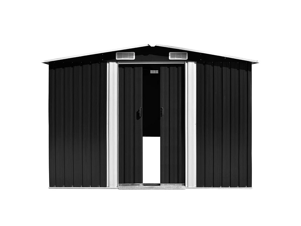Zulema  Abri de jardin 257x580x181 cm Métal Anthracite